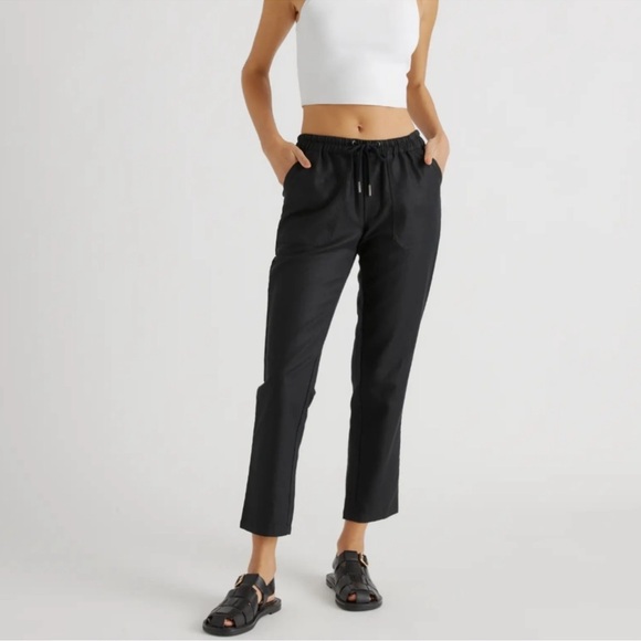 Quince Pants - Quince Black Ankle Pants